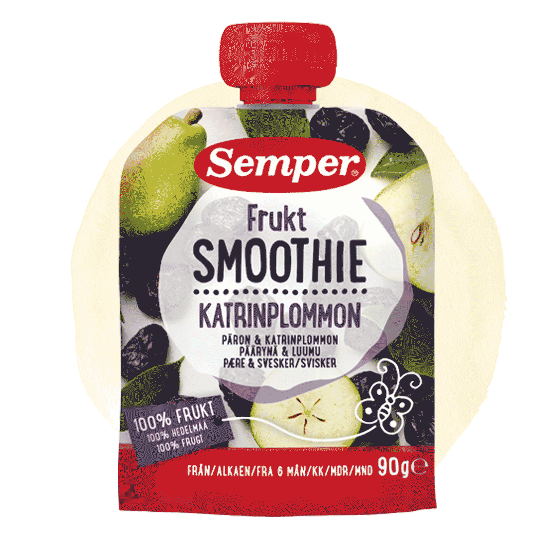 Plum and pear smoothie