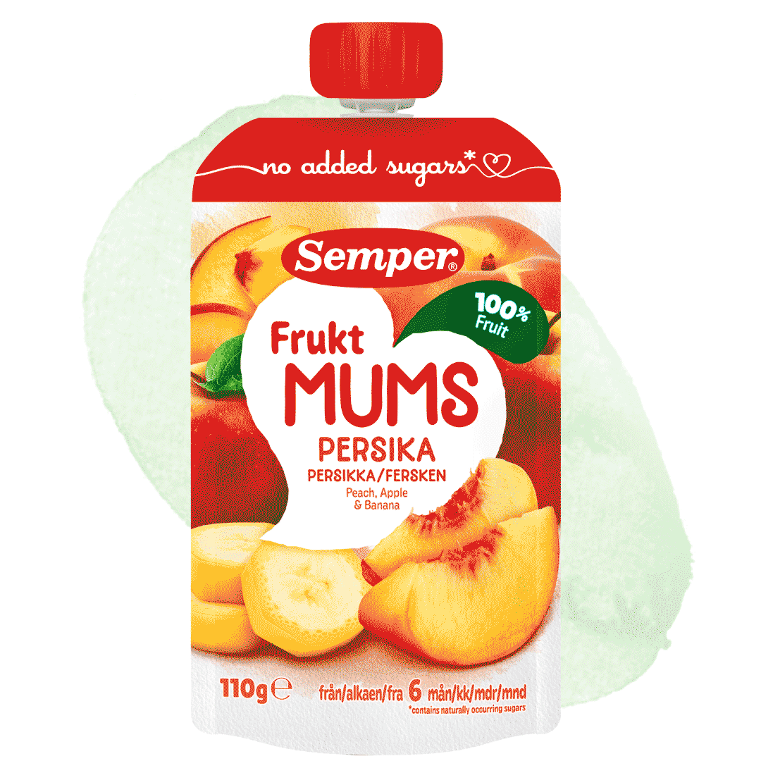 Fruktmums Persika från Semper Barnmat