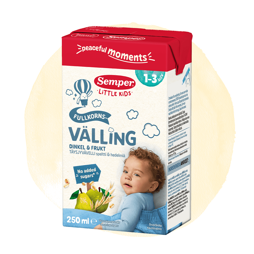 Wholegrain gruel with fruit