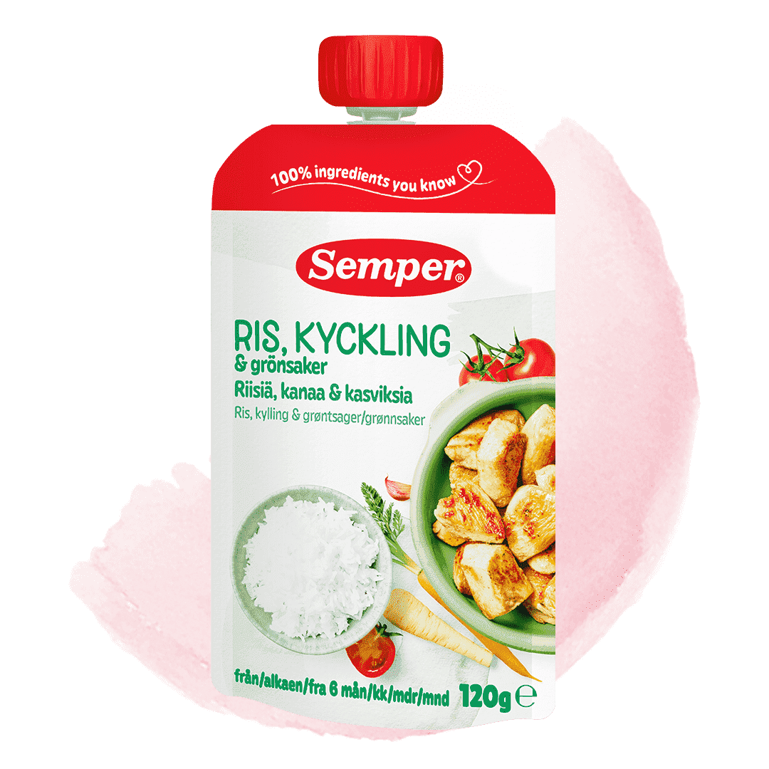 Semper meal pouch rice, chicken and vegetables