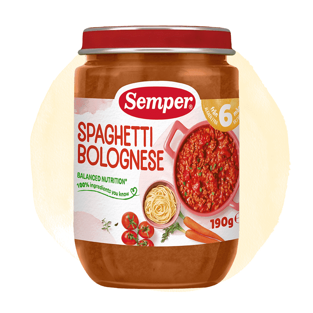 Spaghetti bolognese 6 months