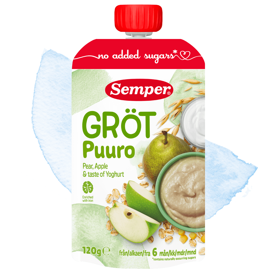 Grötklämmis Pear, apple & yoghurt