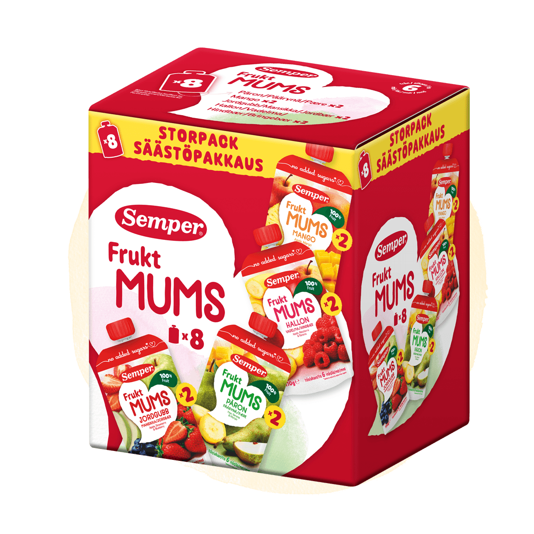 Fruktmums multipack från Semper Barnmat