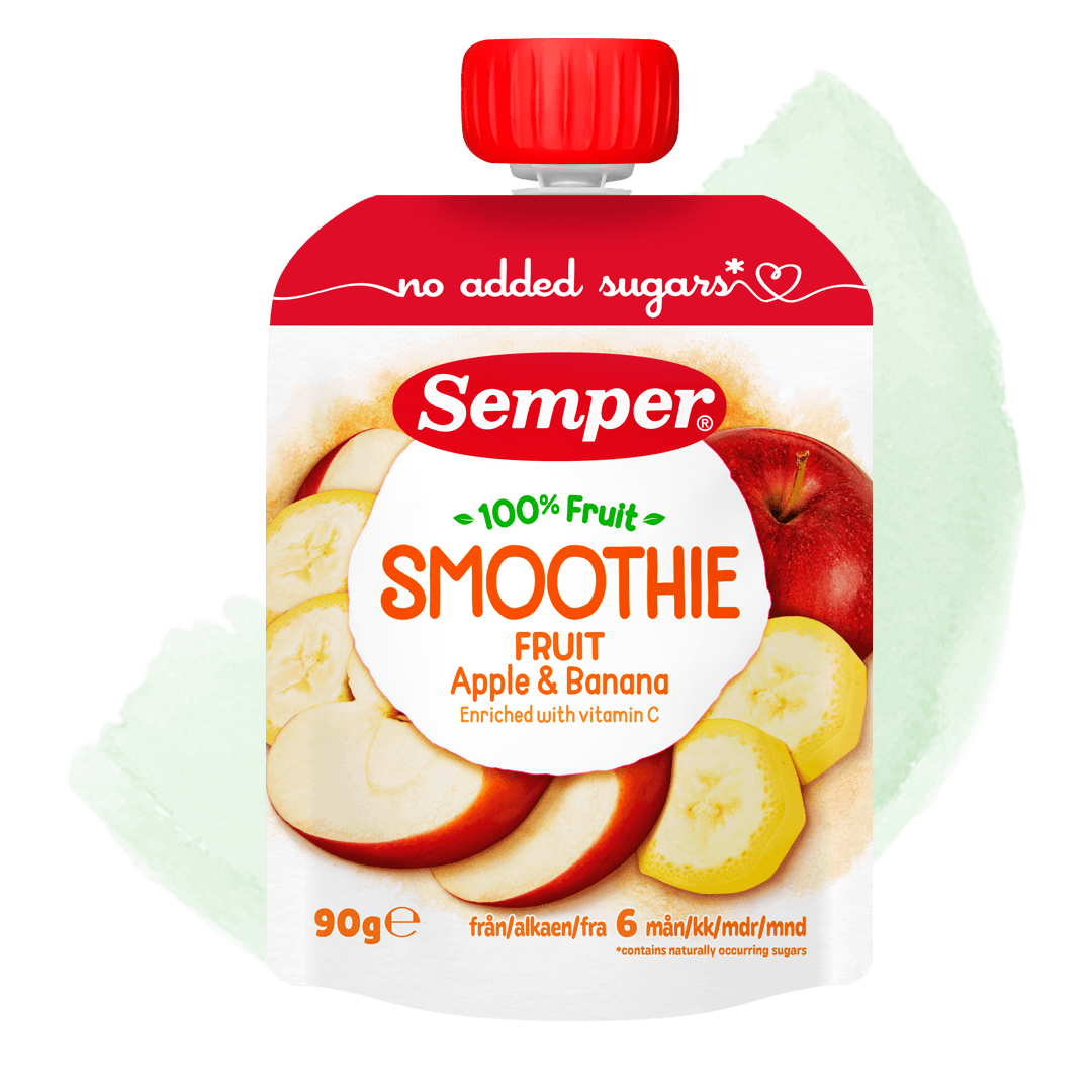 Smoothie frukt med äpple & banan
