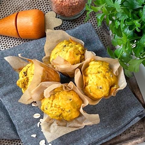 Grönsaksmuffins med linser